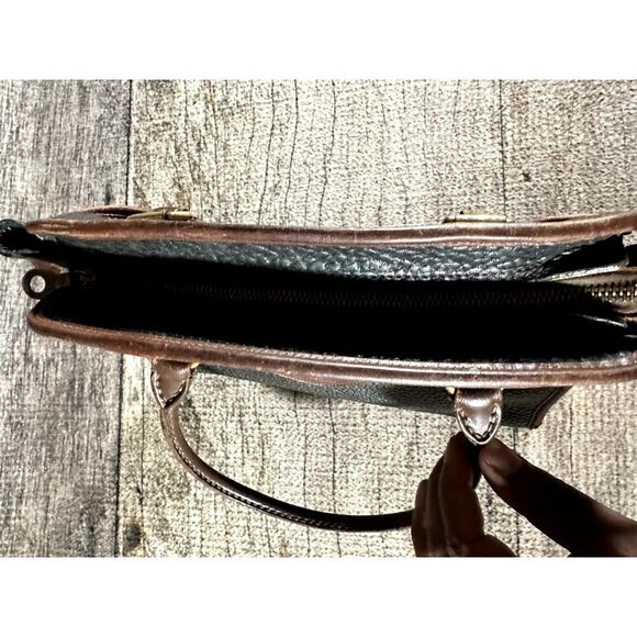 Vintage 80's Dooney & Bourke All Weather Leather Double Handle Handbag - Picture 6 of 10